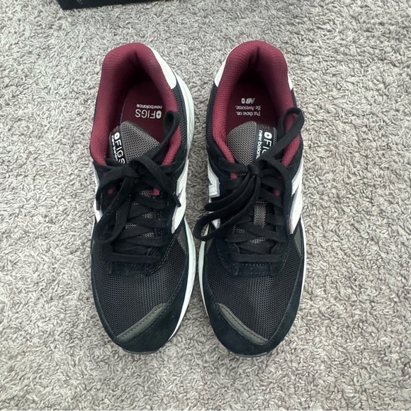 New Balance X Figs 574 Black Burgundy Athletic Shoes Men's Size 7.5 D WN 9 - Picture 4 of 10